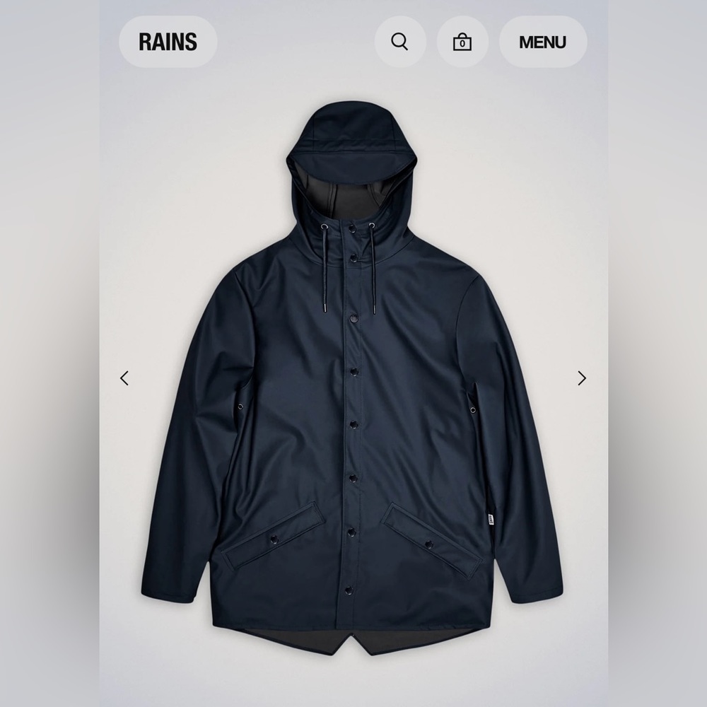 RAINS Navy Raincoat NWT